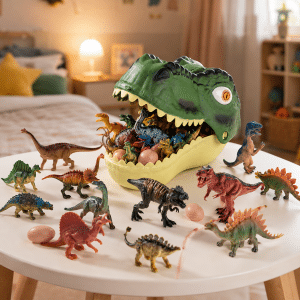 Set de Dinosaurios y Dragones con Estuche Cabeza de T-Rex