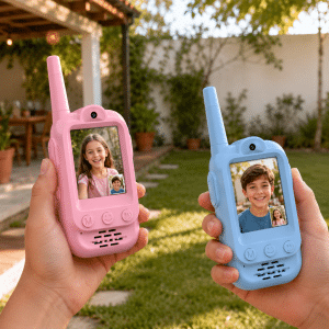 Walkie-Talkies con Video y Efectos de Voz para Niños