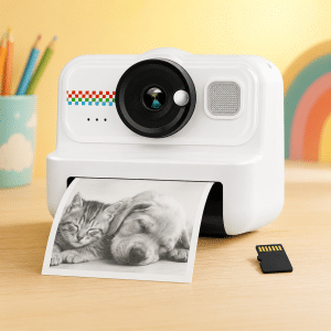 Cámara Instantánea Infantil Con Impresora Y Pantalla Carga USB